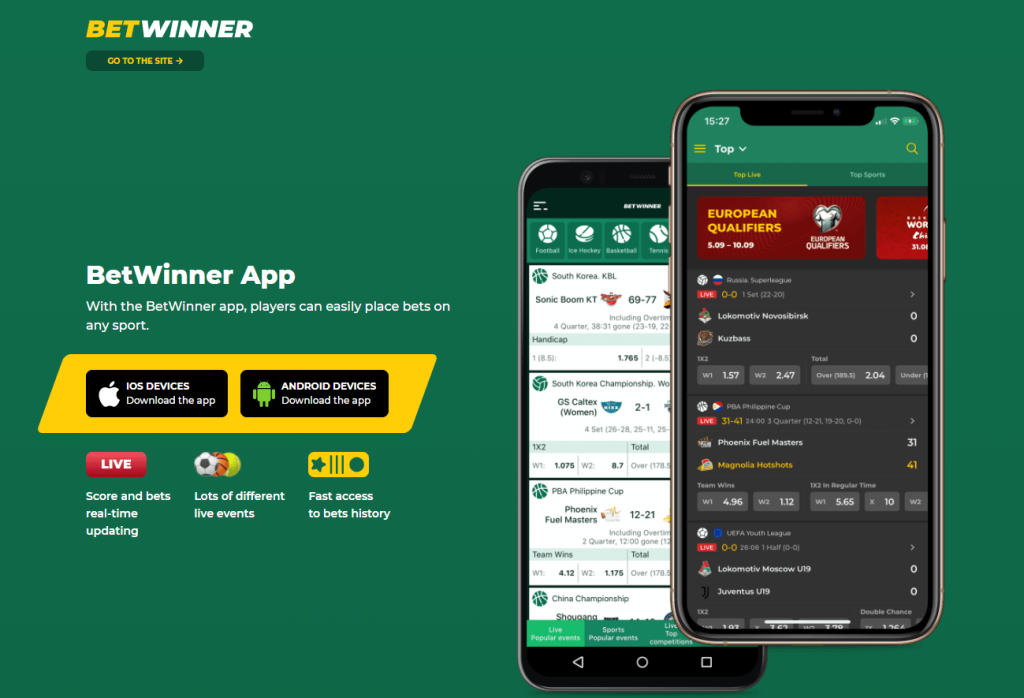 Betwinner's Mobile App