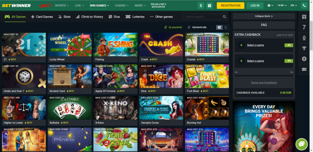 Betwinner Games