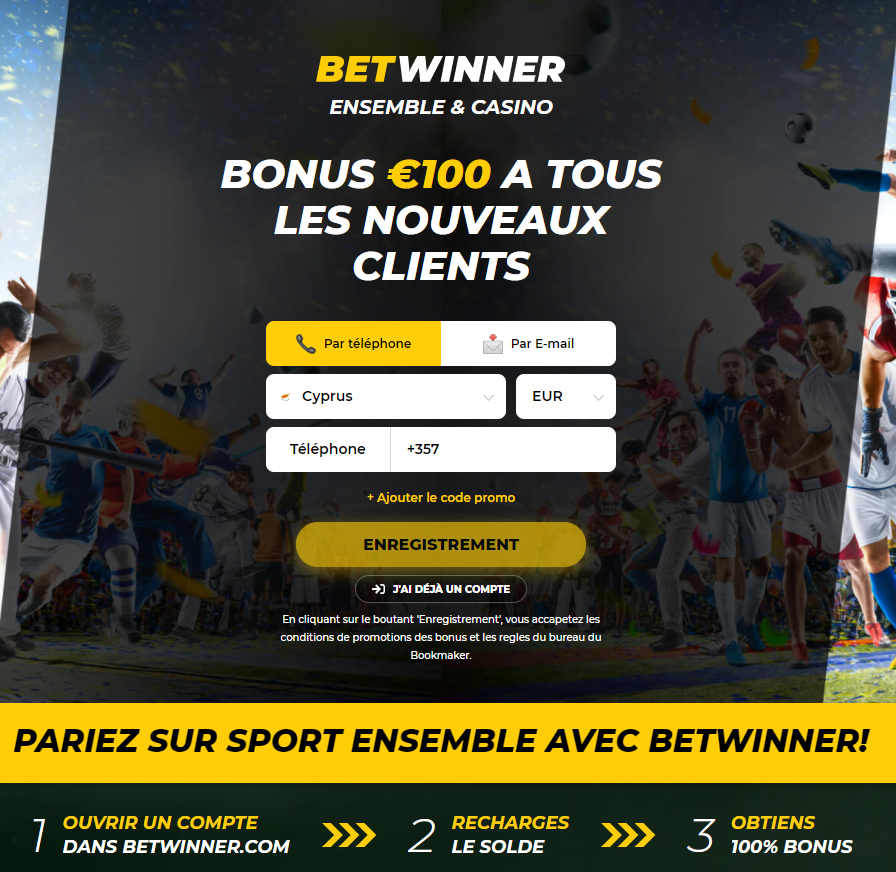 Betwinner en République Centrafricaine bonus & promotions