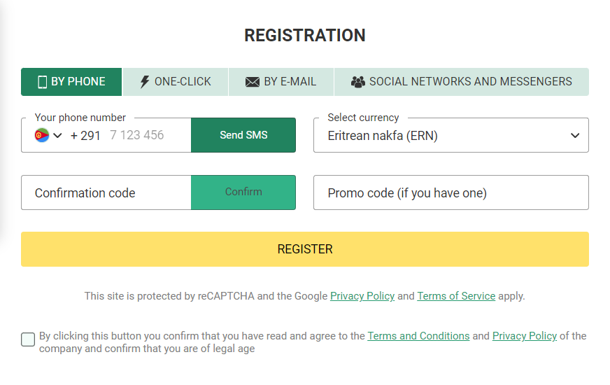 Betwinner Step-by-Step Registration